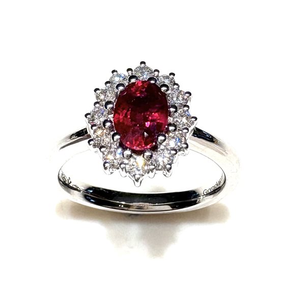 Anello Giorgio Visconti Donna Kate in Oro bianco Rubino 1.20 Ct 18310128 - 18310128